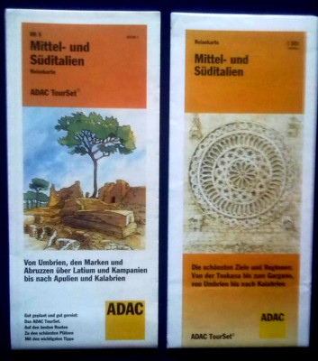 2 ADAC TourSet Reisekarten Mittel- u. Süditalien