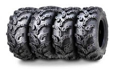 Set of 4 Premium ATV Tires 25x8-12 Front 25x10-12 Rear 6PR Ultra Deep Tread Mud