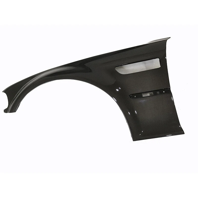 Panel de guardabarros delantero de fibra de carbono real para BMW M3 E46 2001-2006 par Foto 3 de 4