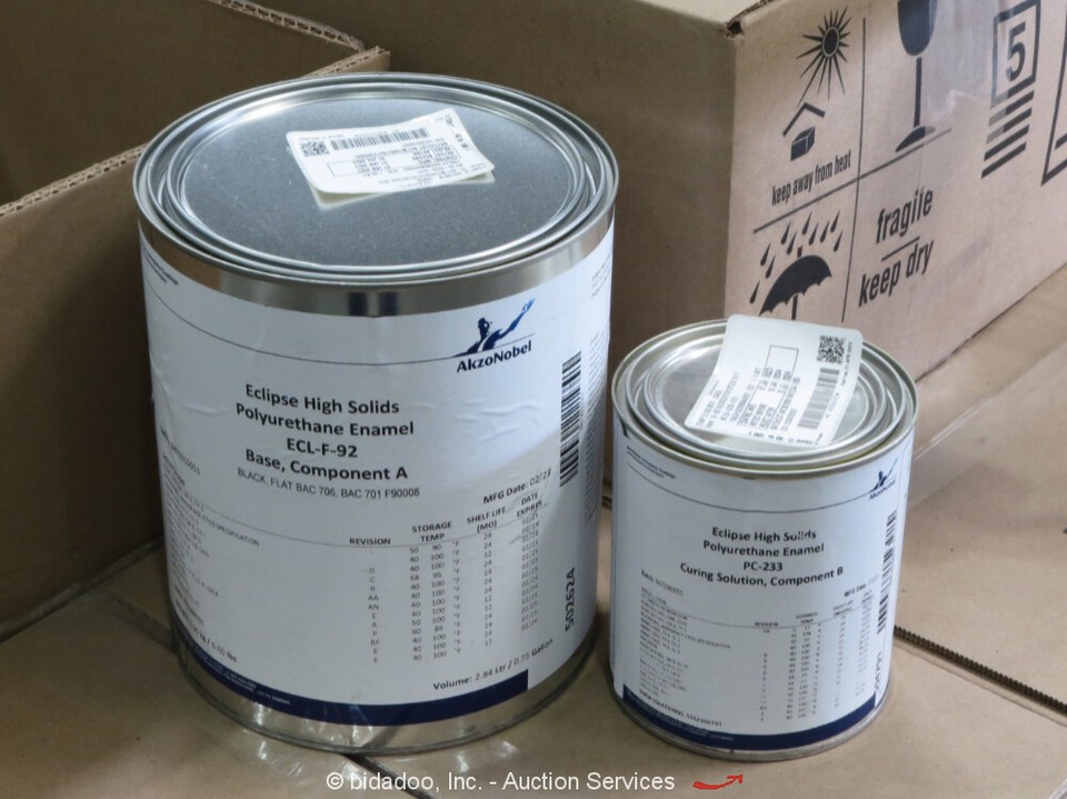 AkzoNobel Eclipse High Solids Polyurethane Enamel Flat Black 40 Gal