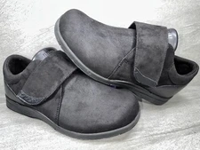 Drew Moonwalk 14100-19 Size 10.5 XW Strap Black Stretch Shoes