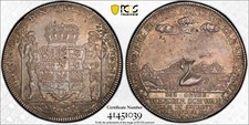 ER213 Rare 1748-IBH Germany Mint Error -- Struck on Defective Planchet -- Thaler