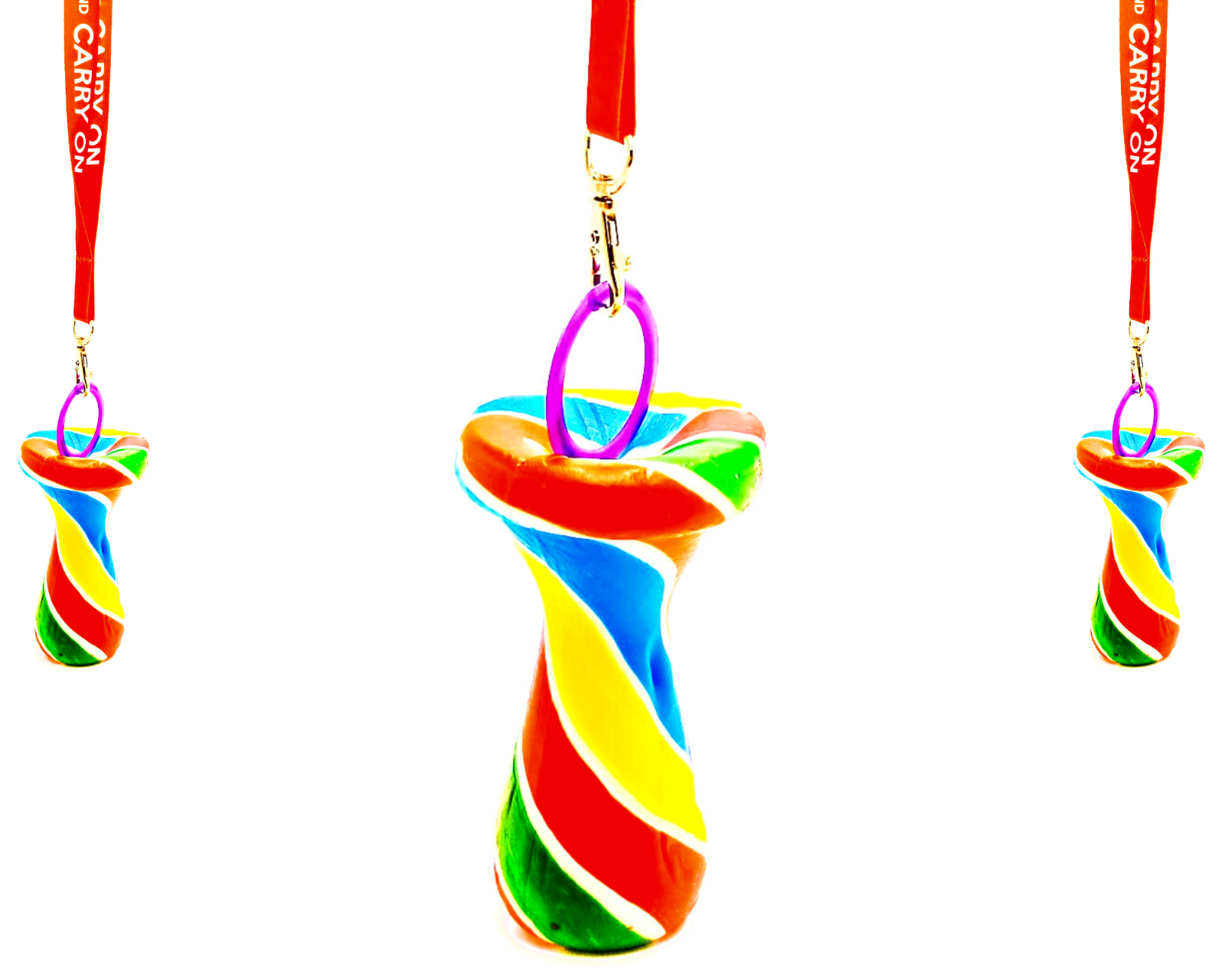 Dummy Lollipop Halloween Lanyard Rainbow Dummies Candy Rock 60g Party