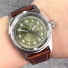 20ATM Small 36mm Tandorio Green Dial NH35A Automatic Mens Watch Sapphire Glass