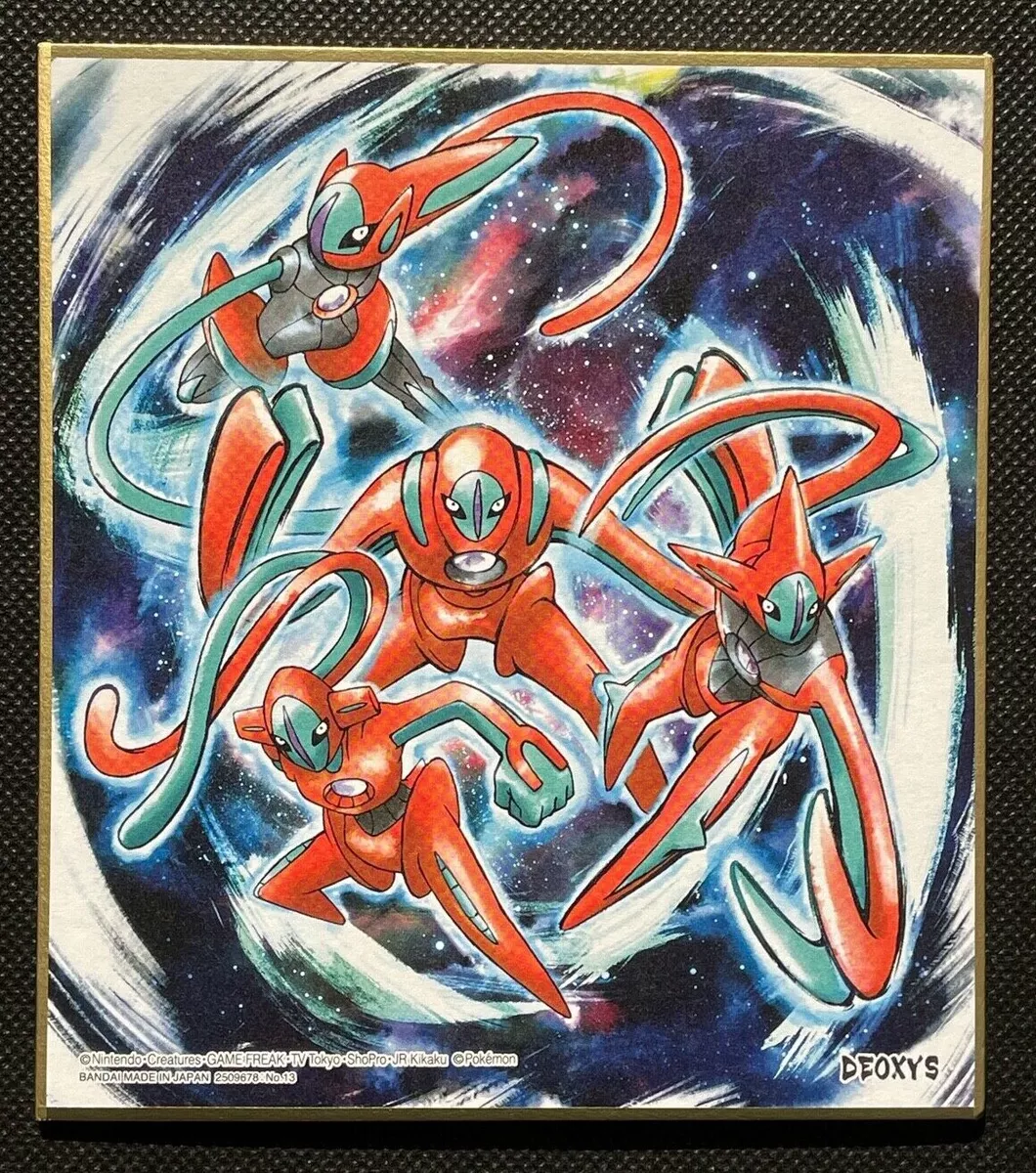 Deoxys Pokemon Colored Paper Art Nintendo GAME FREAK BANDAI Japanese Anime  F/S