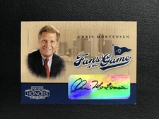 2004 Playoff Honors #237 Chris Mortensen Fans of the Game Auto St. Louis Rams