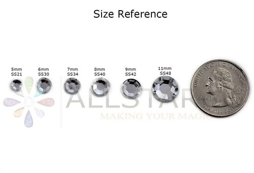 Hotfix Crystal Rhinestones DMC Iron On Strass High Quality SS6-SS30 20 Color - Picture 5 of 71