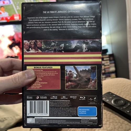 Jurassic Park Trilogy Blu Ray Limited Edition VHS Case Collector Item - Picture 2 of 3