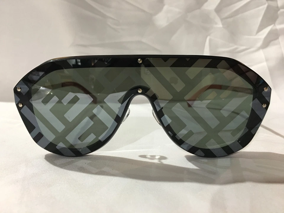 Authentic New Fendi FF M0039 Black/Silver Soft Square Women's Sunglasses - Image 2 of 4