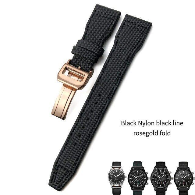 IWC Pilot Spitfire Mark 18 IW3777 Top Gun 20 21 22mm Nylon Watch Strap Replacement