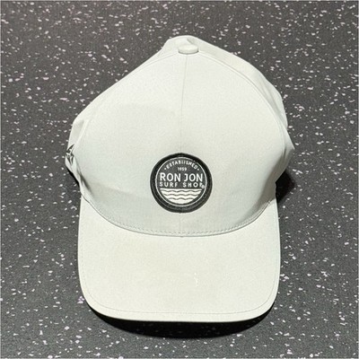 Ron Jon Surf Shop Gray Black Baseball Cap Hat L/XL Solid Men's