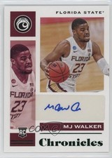 2021 Panini Chronicles Draft Picks Rookie Signatures Green MJ Walker Auto 0s55