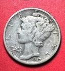 1927 US Mercury SILVER Dime "Philadelphia" Mint! Choice Very Fine! Old Coin!