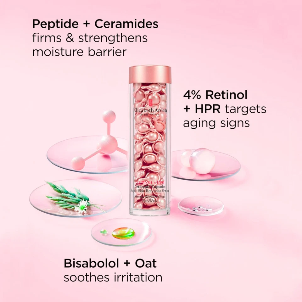 Suero nocturno borrador línea retinol Elizabeth Arden 90 cápsulas | Nuevo en caja Foto 3 de 4