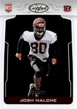 2017 Panini Certified #137 Josh Malone #/999 Cincinnati Bengals
