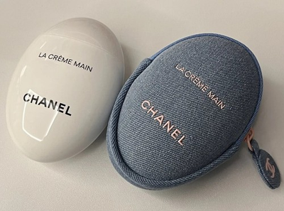 #ad #ad CHANEL LA CRÈME MAIN Hand Cream Denim Pouch 2026 DENIM COLLECTION $109.00