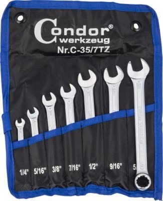 Ring-/Gabelschlüsselsatz Gabel-Ringschlüssel-Satz Condor werkzeug 35-7TZ