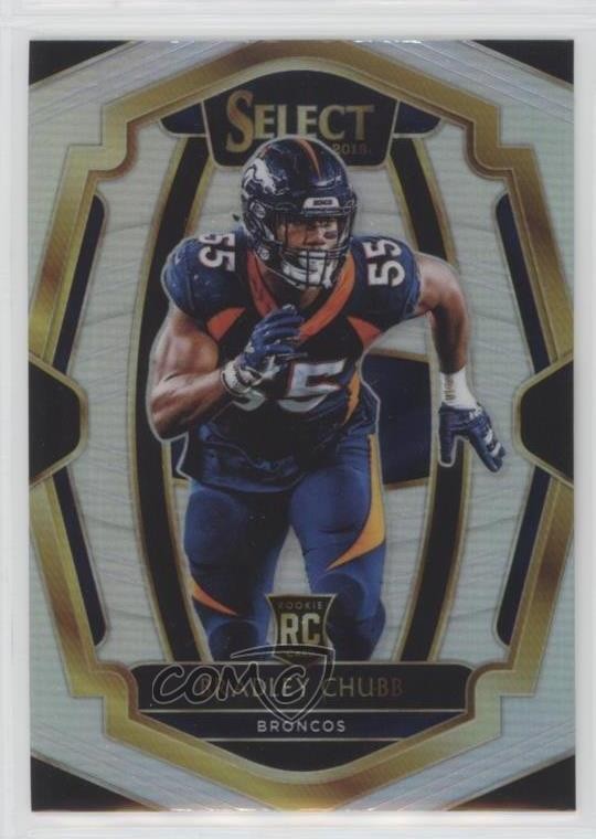 2018 Panini Select Premier Level Silver Prizm Bradley Chubb #178 0o6v