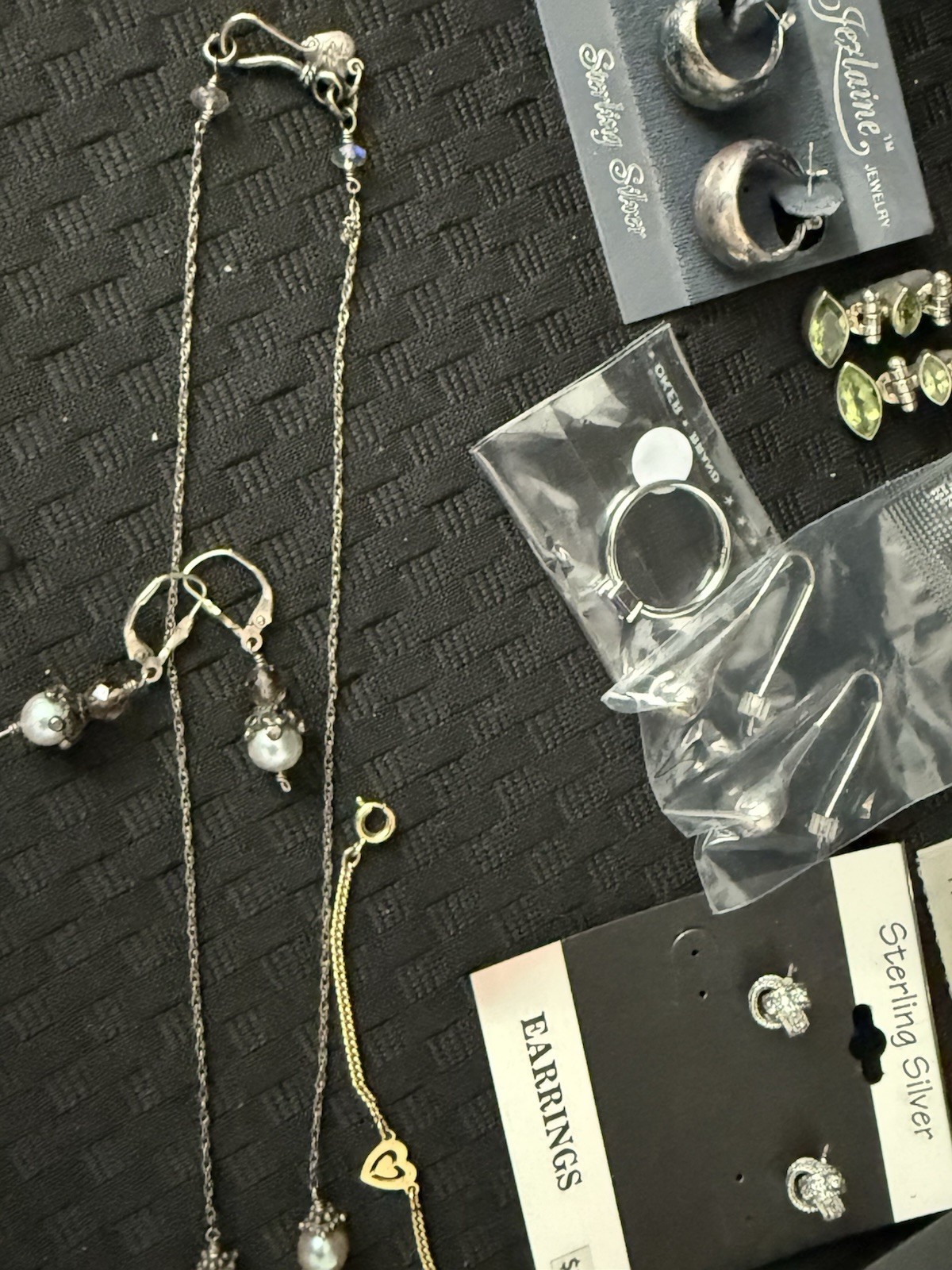 Gold Sterling Silver Ring Interchangeable Gemston… - image 7