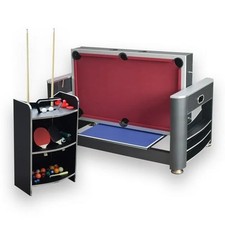 Triple Threat BG5001 6-ft 3-in-1 Multi Game Table Air Hockey, Pool, Table Tennis
