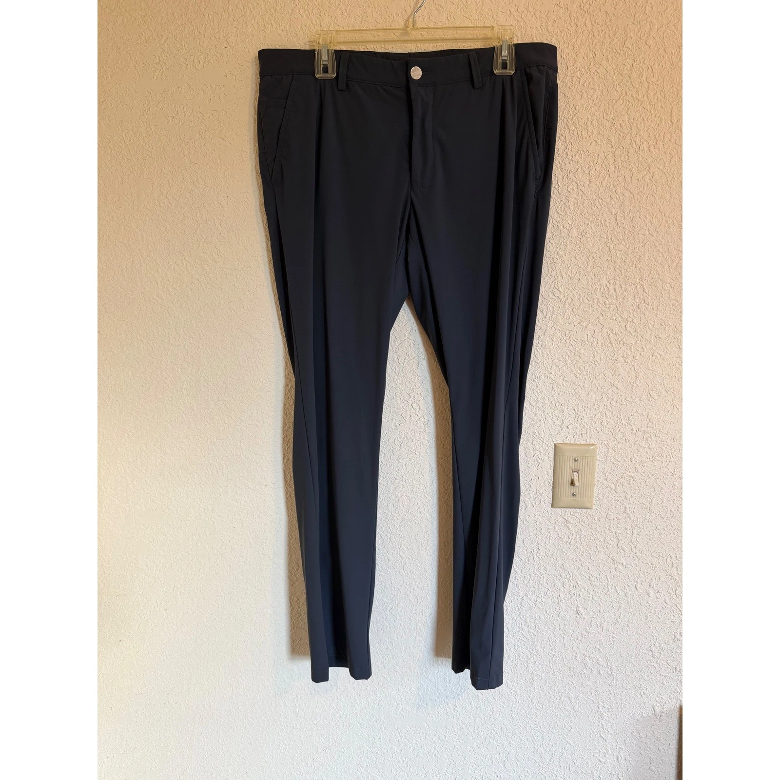 Ballin Innovation Comfort Performance Pants Mens 36 Modern Fit Dark Grey Golf