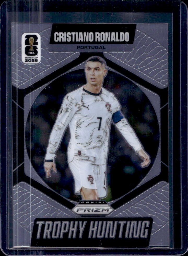 2026 Panini Prizm World Cup Cristiano Ronaldo Trophy Hunting #17 Portugal