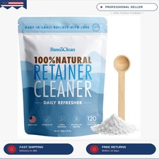   The Daily Refresher   100 Natural Retainer  Aligner Cleaner Powder  For Da