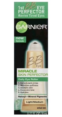 GARNIER BB Eye Miracle Skin Perfector Eye Roller Light Medium 0.27 fl oz New