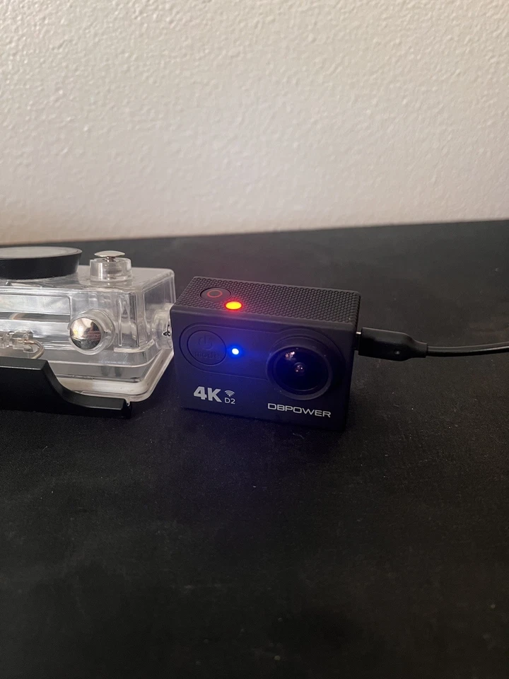 DBPOWER 4K Action Camera With Case Good Condition No SD card Or Charger  - Image 2 of 4