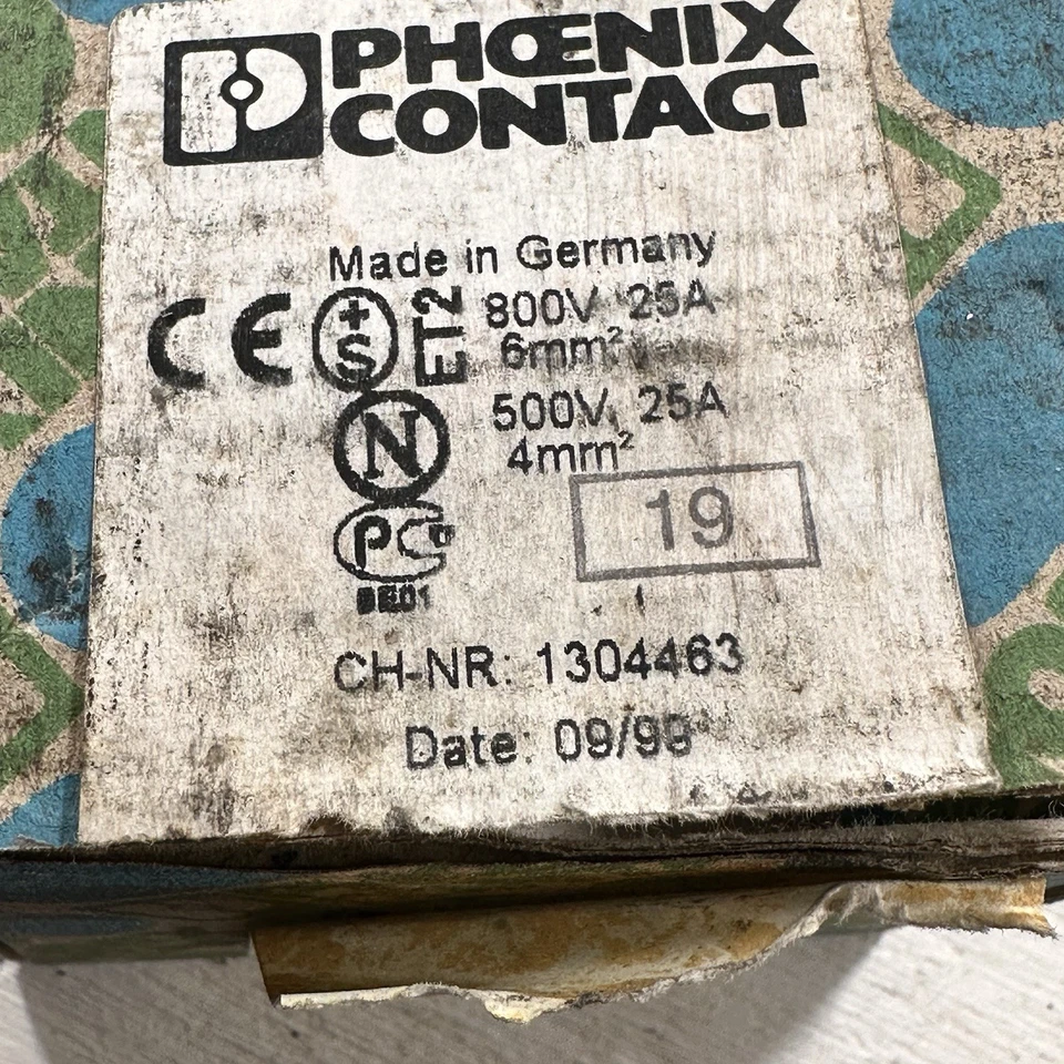 40-PHOENIX CONTACT CH-NR 1304463 Double Level Feed Through Terminal Block 500V - Image 2 of 4