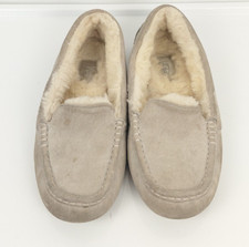UGG Ansley Women's Size 8 Gray Suede Slip on Moccasin Slipper / Shoe