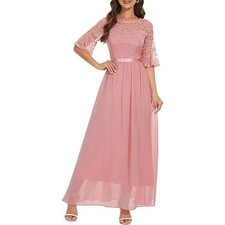 Wedtrend Women's Prom Dress Bell Sleeve Long Formal Dress Wedding Guest Dress