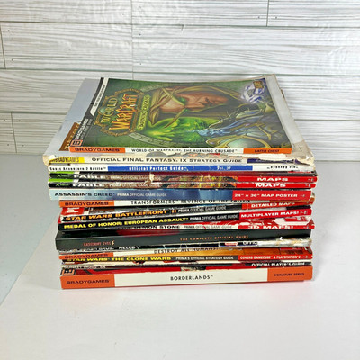 Strategy Game Guides Lot - Prima/Brady/Art - Final Fantasy Nintendo WOW