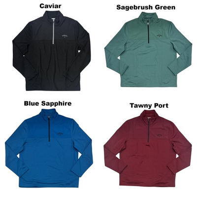 #ad Callaway Men#x27;s Quarter Zip UPF 50 Collared Pullover w Pockets $24.99