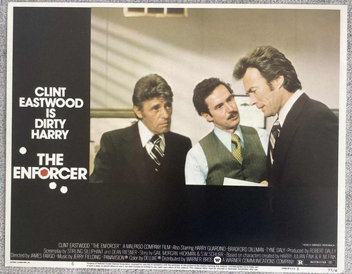 CLINT EASTWOOD IS DIRTY HARRY IN THE ENFORCER ORIG VINTAGE US LOBBY SET OF 8 - Picture 4 of 8