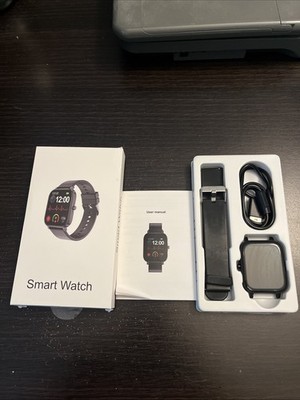 Torjalph Smart Watch For Women Men Compatible with iPhone, Samsung Android Black
