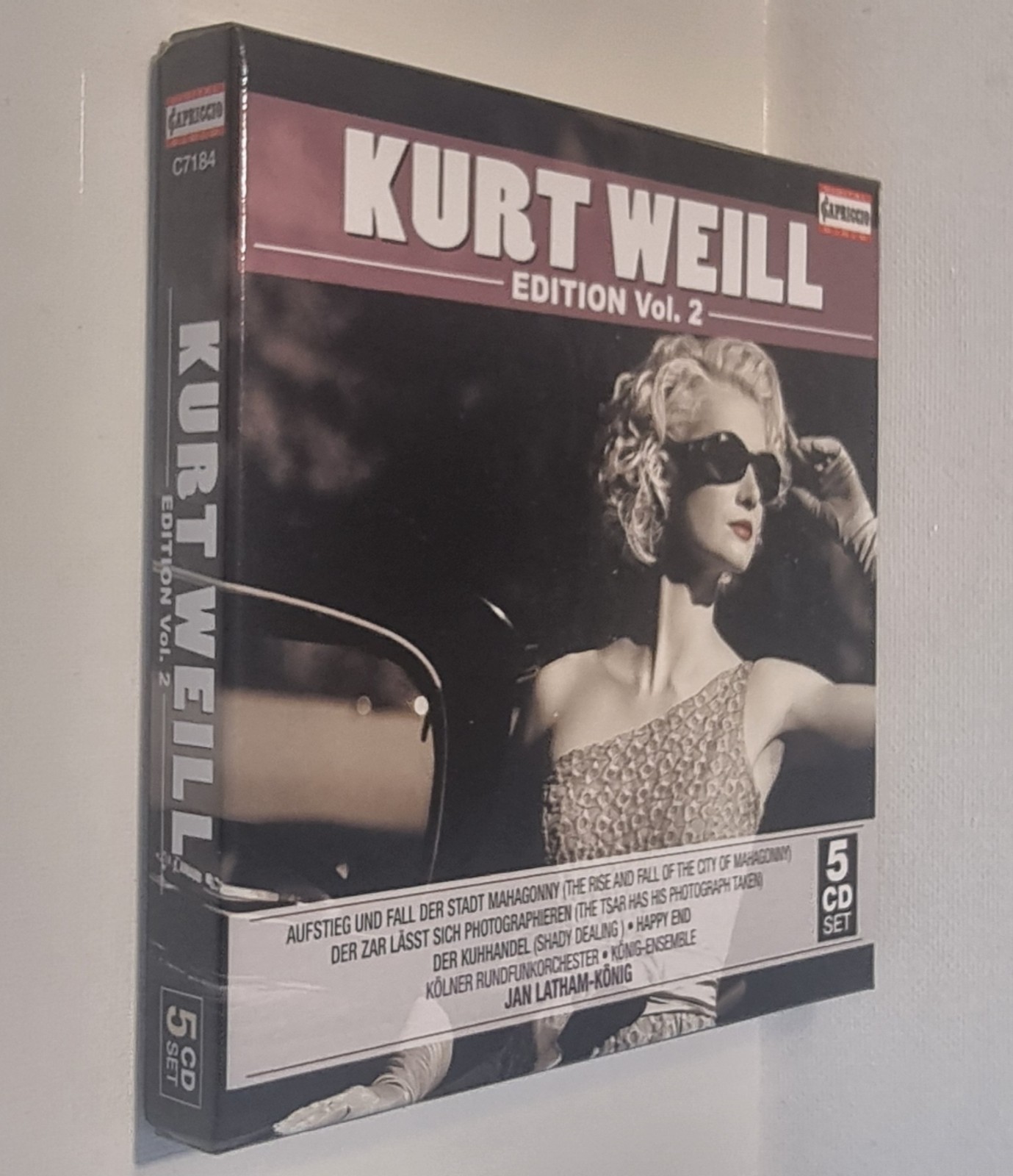 KURT WEILL Complete Edition Volume 2 - Capriccio 5cd set LIKE NEW