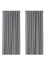 IKEA MAJGULL 145 x 250 cm 2 Stück Gardine Vorhang Grau Neuwertig 