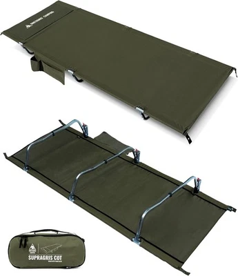 OneTigris SUPRAGRIS Feldbett klappbar, tragbar Campingbett faltbar (190x70x18cm)