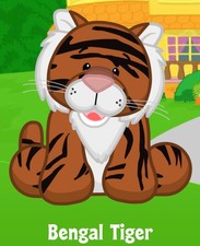 Webkinz Classic Bengal Tiger - hm166 - Virtual Adoption Code Only