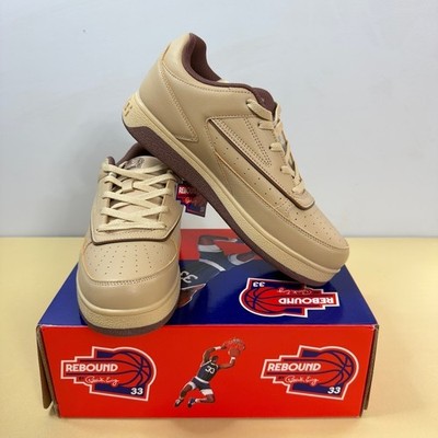 NEW Patrick Ewing Athletics Orion Low Irish Cream Maroon Men's Sz 9 1RBE005-950