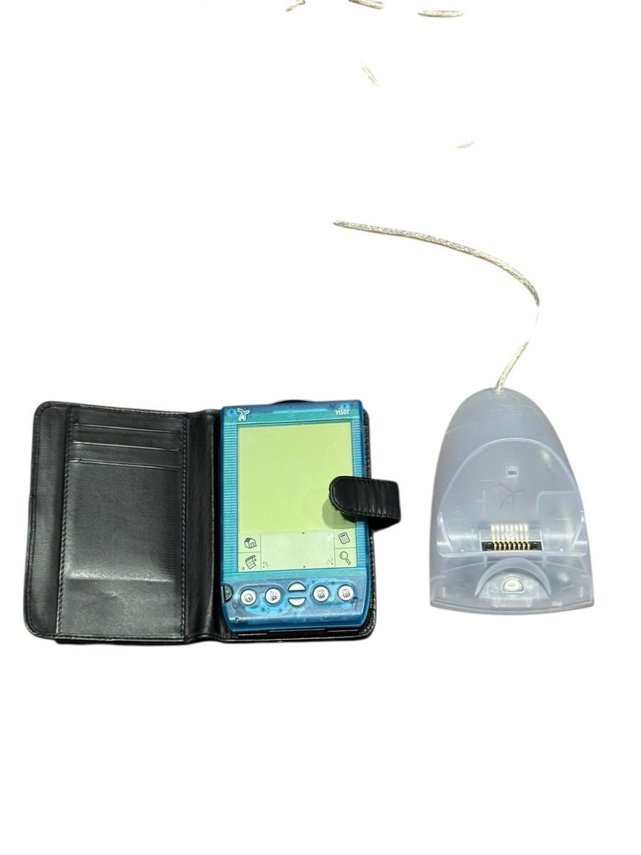 【超希少・動作確認済】Handspring Visor Edge PDA Handspring Visor Deluxe Translucent Blue Portable PDA Organizer