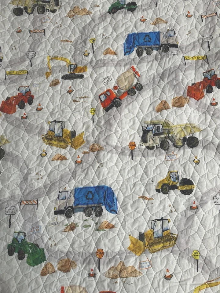 adairs truck town quilted Cot Cover Truck Town - used one month only - like new  - image 3 of 4