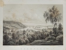 Splendide Lithographie Originale D'Époque: Kramfors (Suède) - 1856