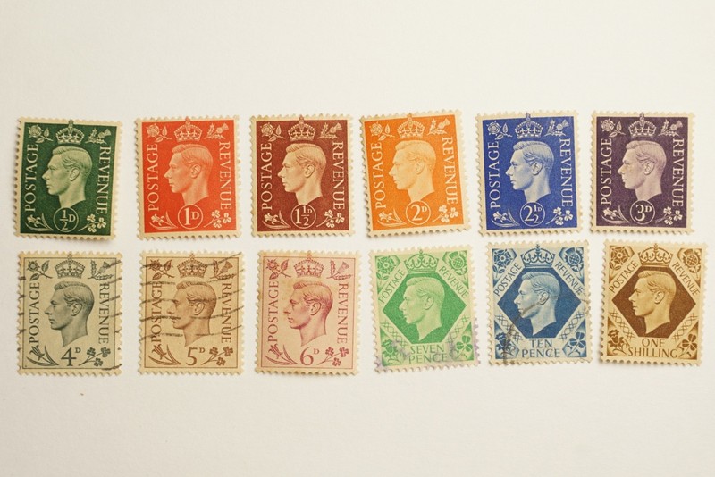 GB 1937-1952 King George VI Definitive Postage & Revenue Stamp Collection