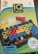Smart Games IQ Twist Logic Educational Travel Game Toy Kids Brain Teaser
