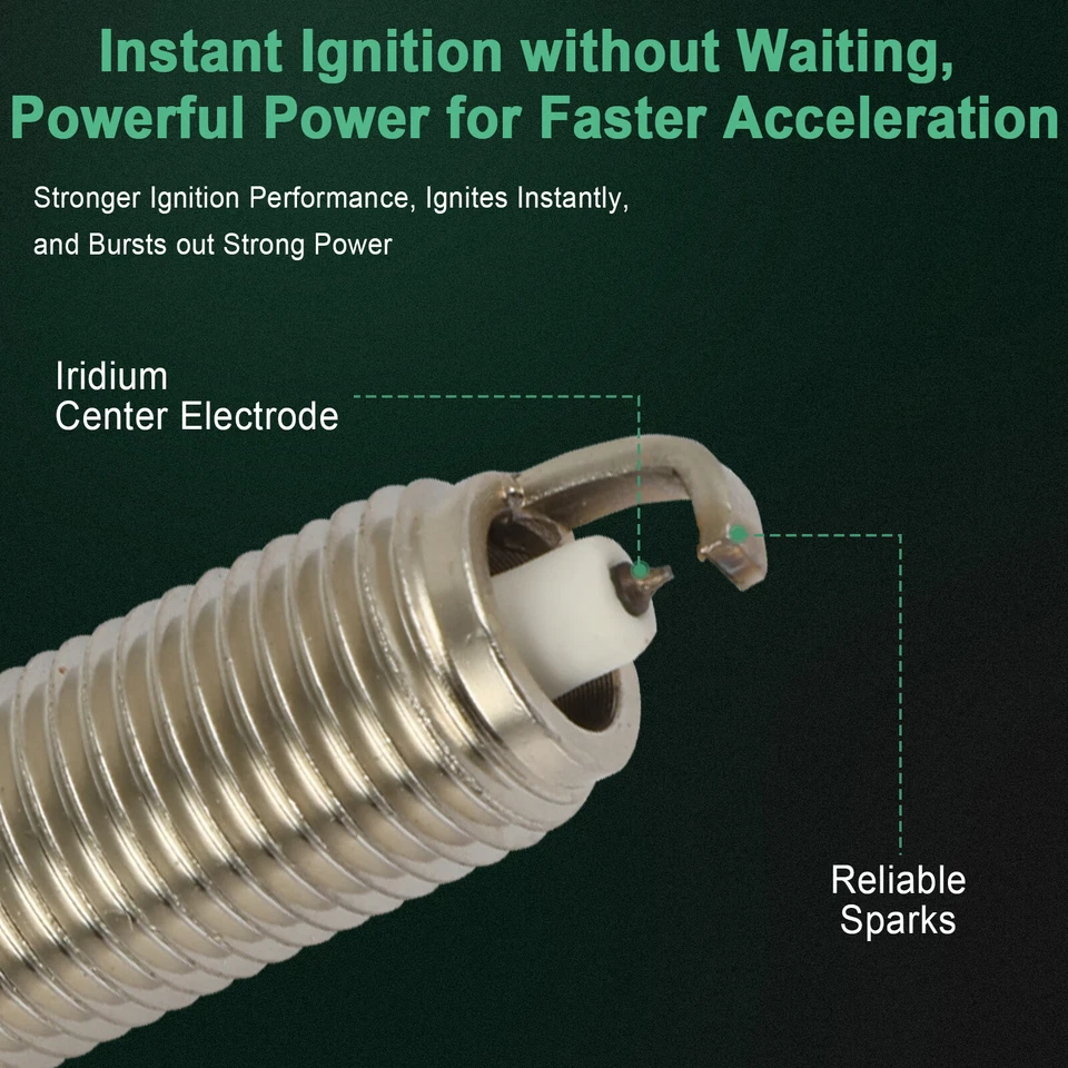 6x bujías dobles de iridio para Infiniti Q70L V6 2015-2019 3,7 L Foto 3 de 4
