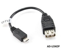 6" USB A Female to Micro-B Male OTG Smartphone, GPS, PDA Adapter Host Cable