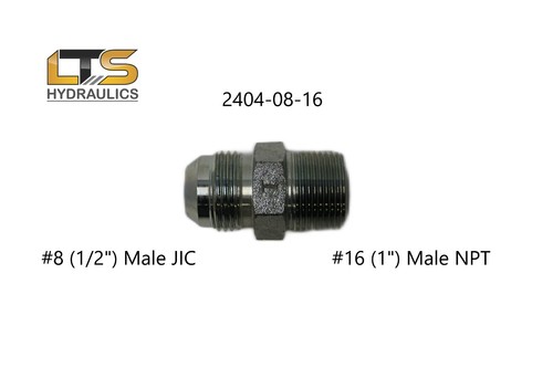 SS 2503 08 08 | 1/2" JIC Male X 1/2" NPTF Male 45° (Stainless