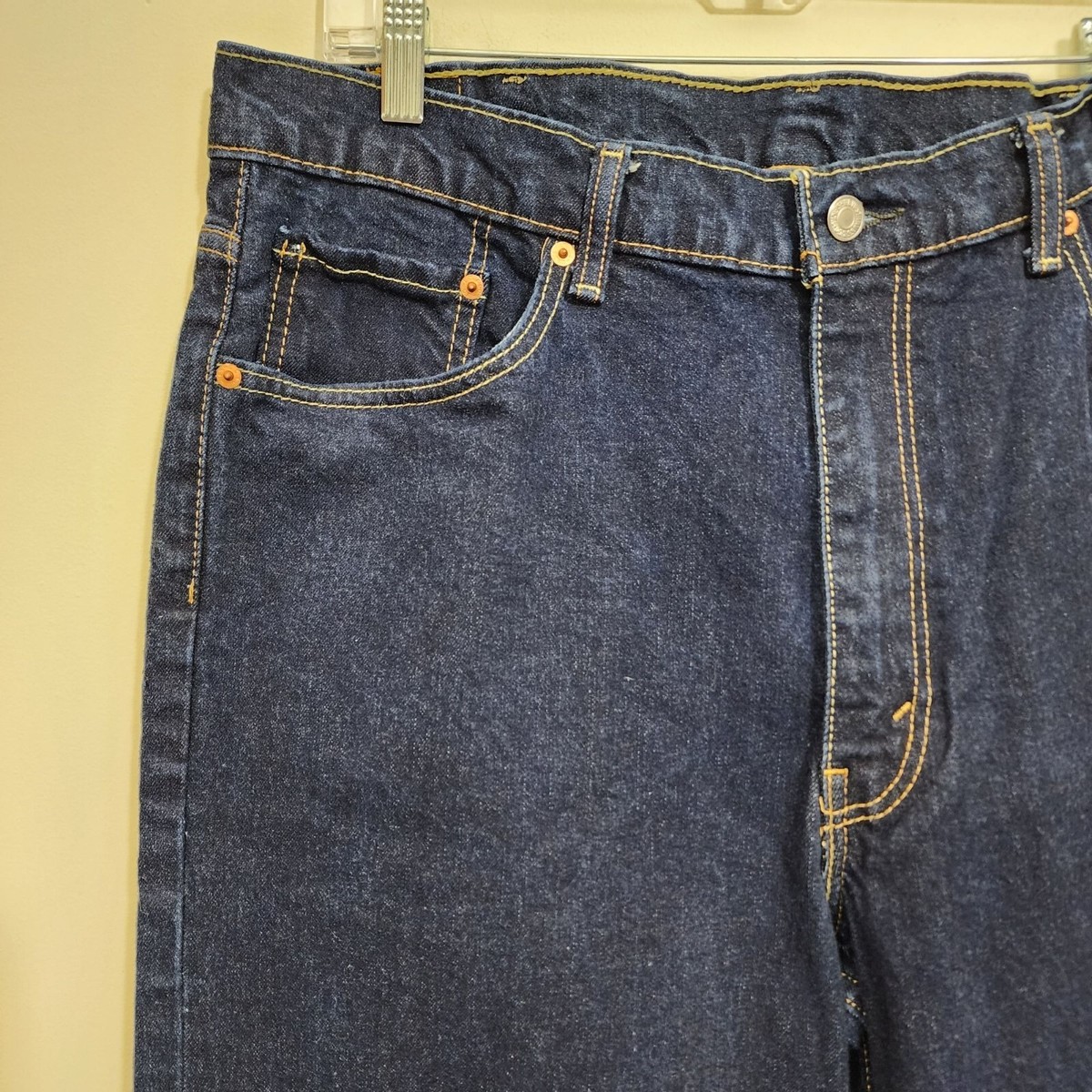 Levi's 550 dark wash relaxed fit jeans men's size 40 X 30 | eBay